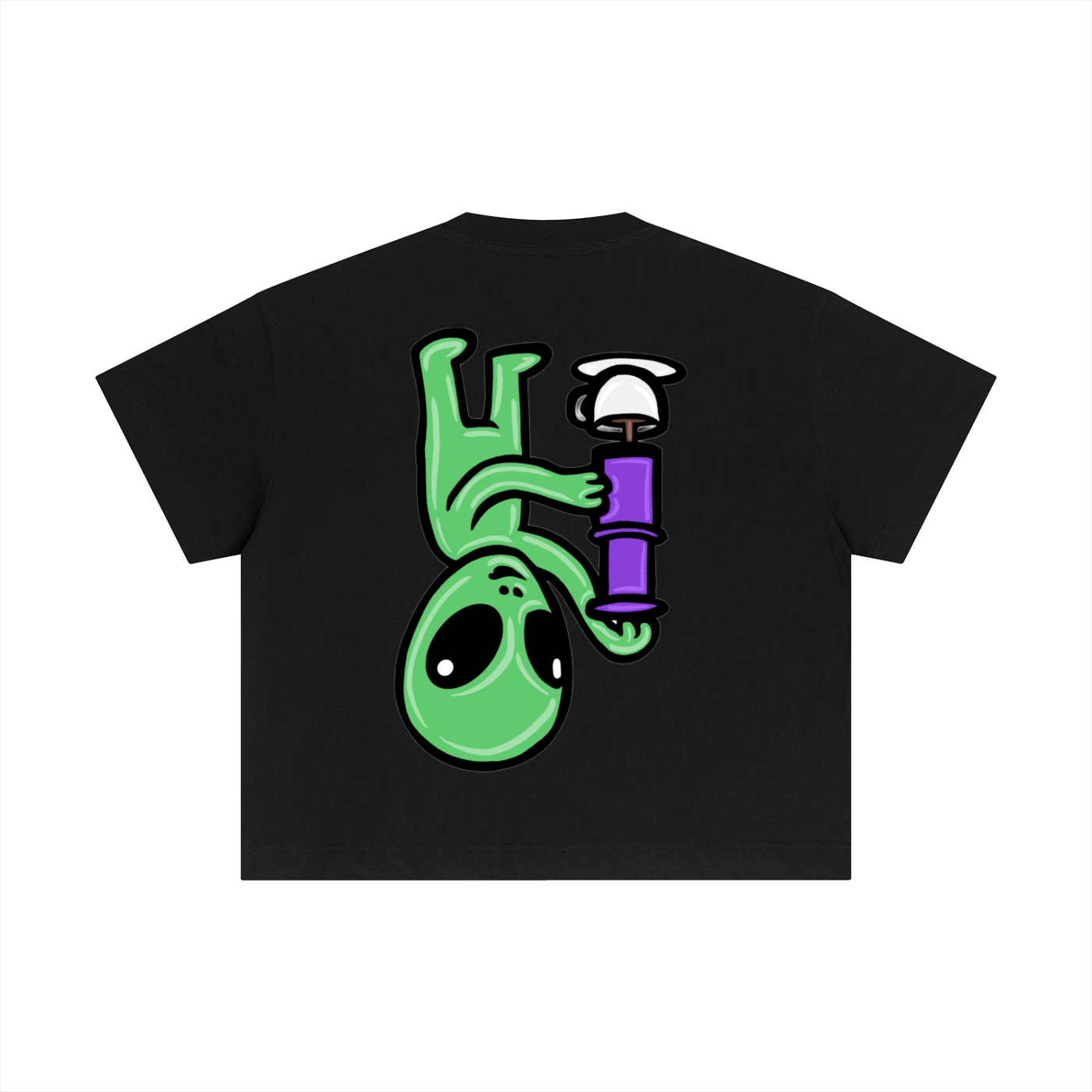 UPSIDE DOWN ALIEN BOXY T-SHIRT