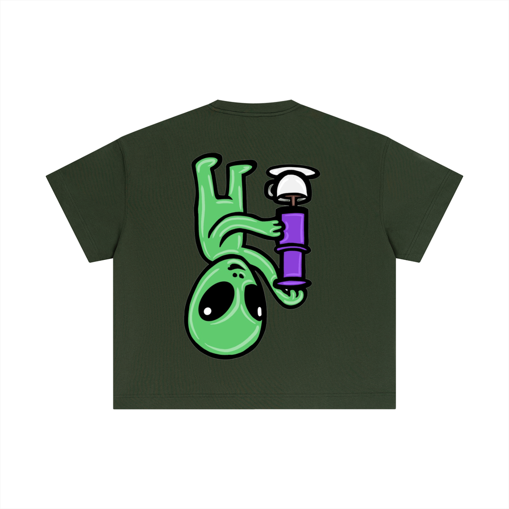 UPSIDE DOWN ALIEN BOXY T-SHIRT