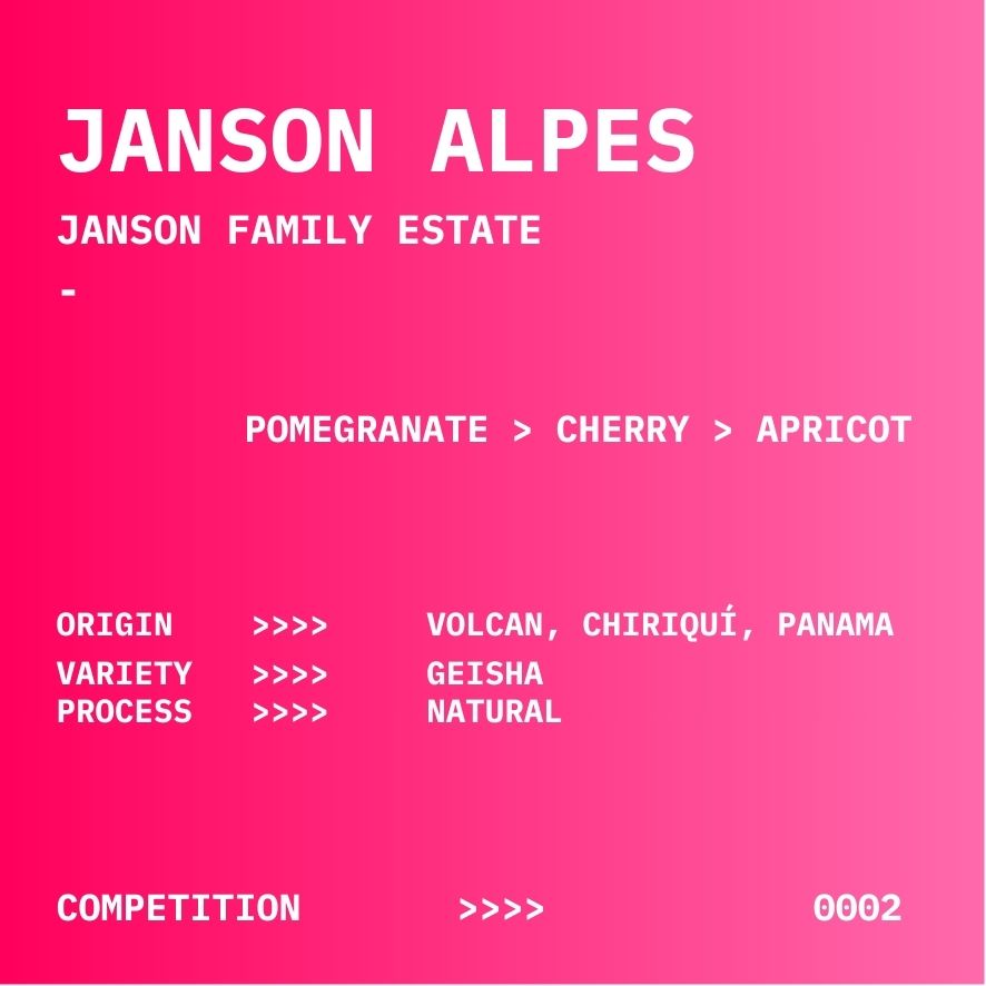 JANSON ALPES | NATURAL GEISHA