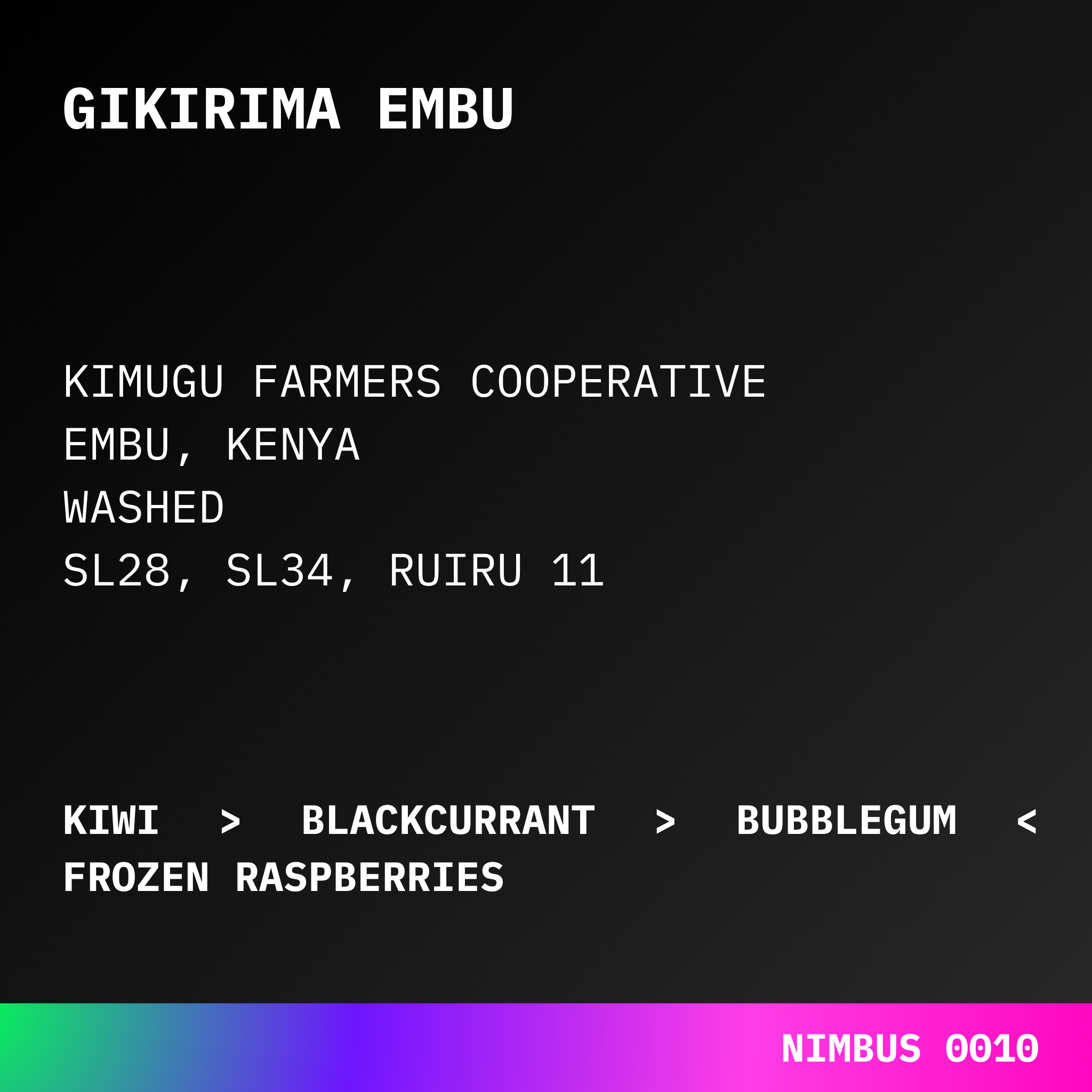 GIKIRIMA EMBU | WASHED KENYA