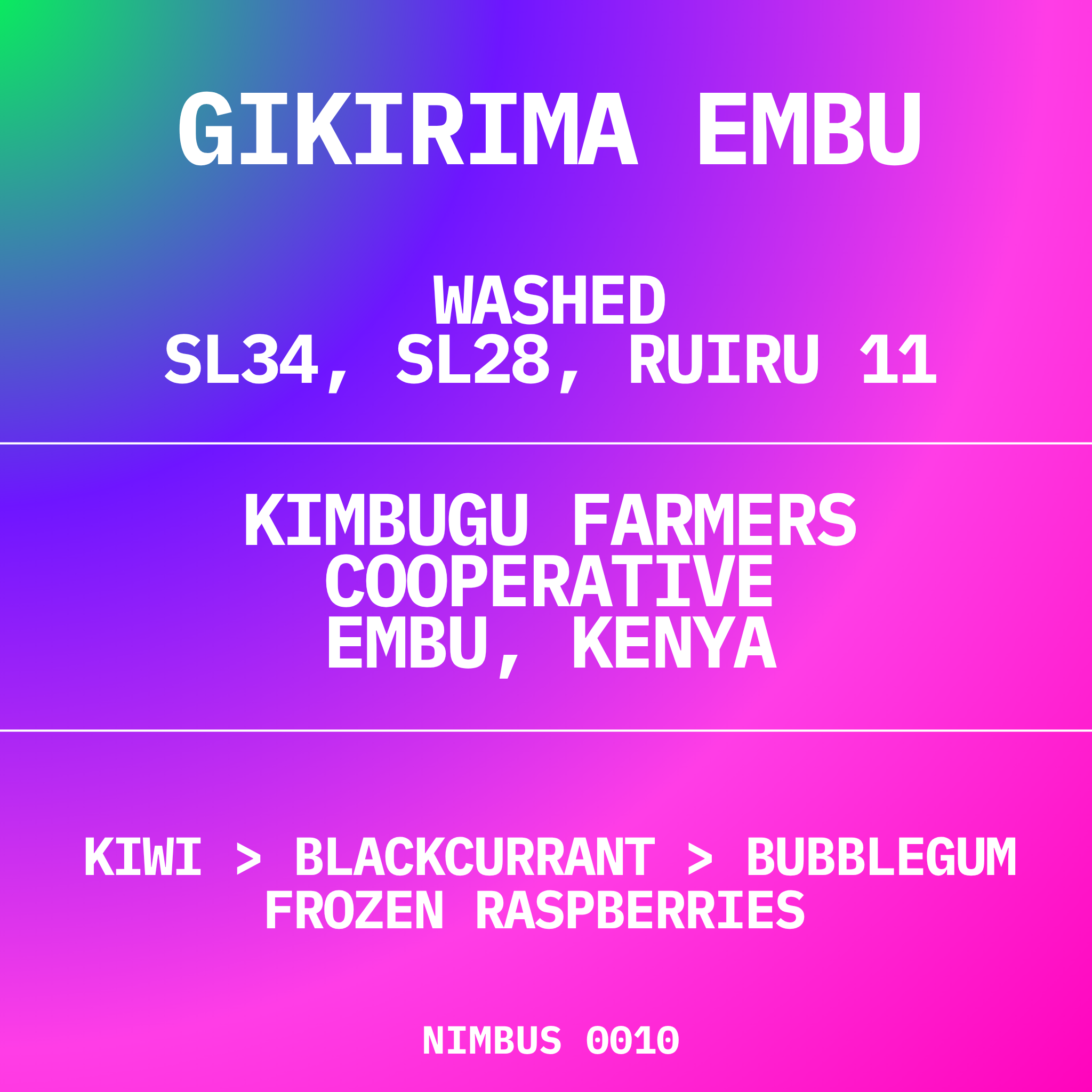 GIKIRIMA EMBU | WASHED KENYA