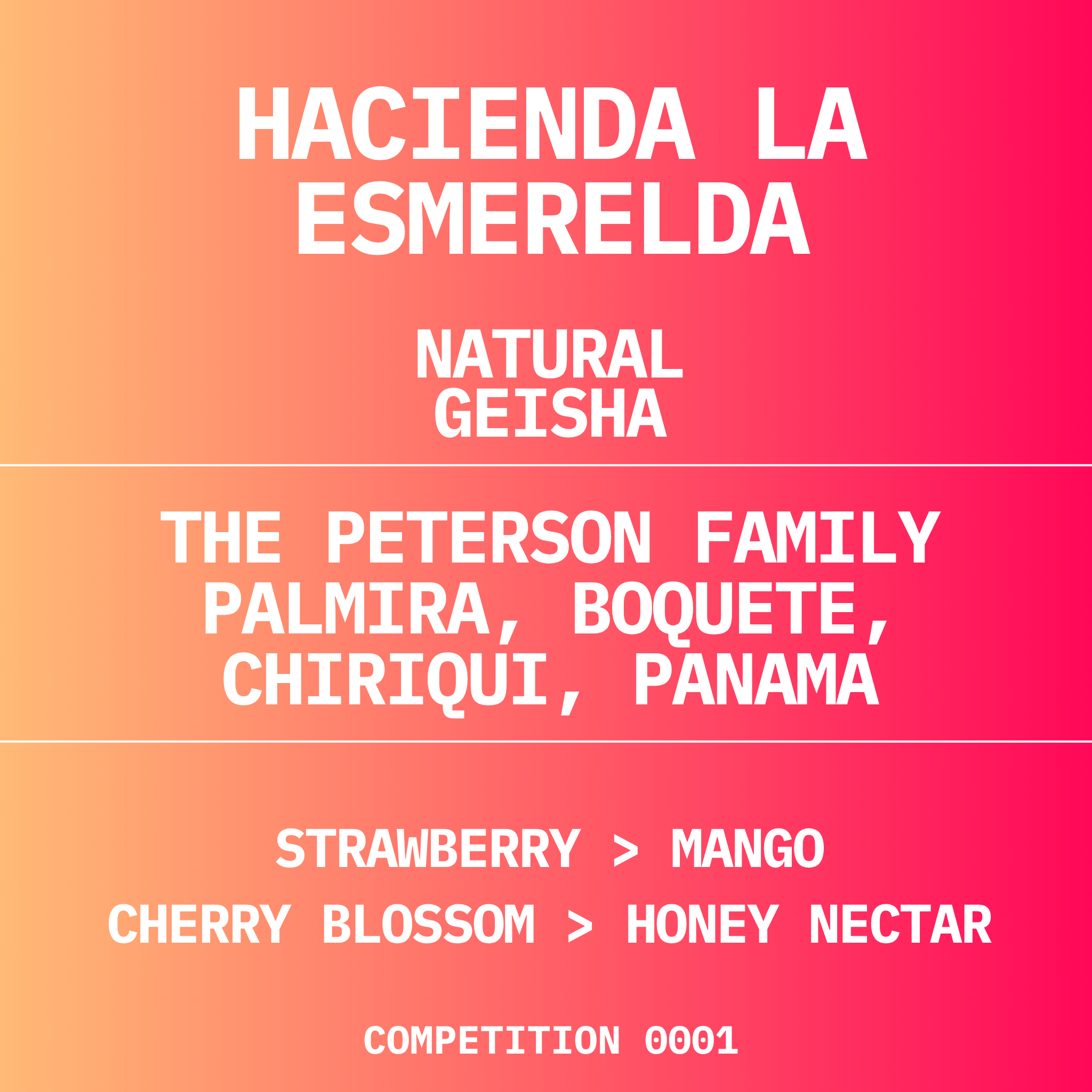 HACIENDA LA ESMERELDA | NATURAL GEISHA
