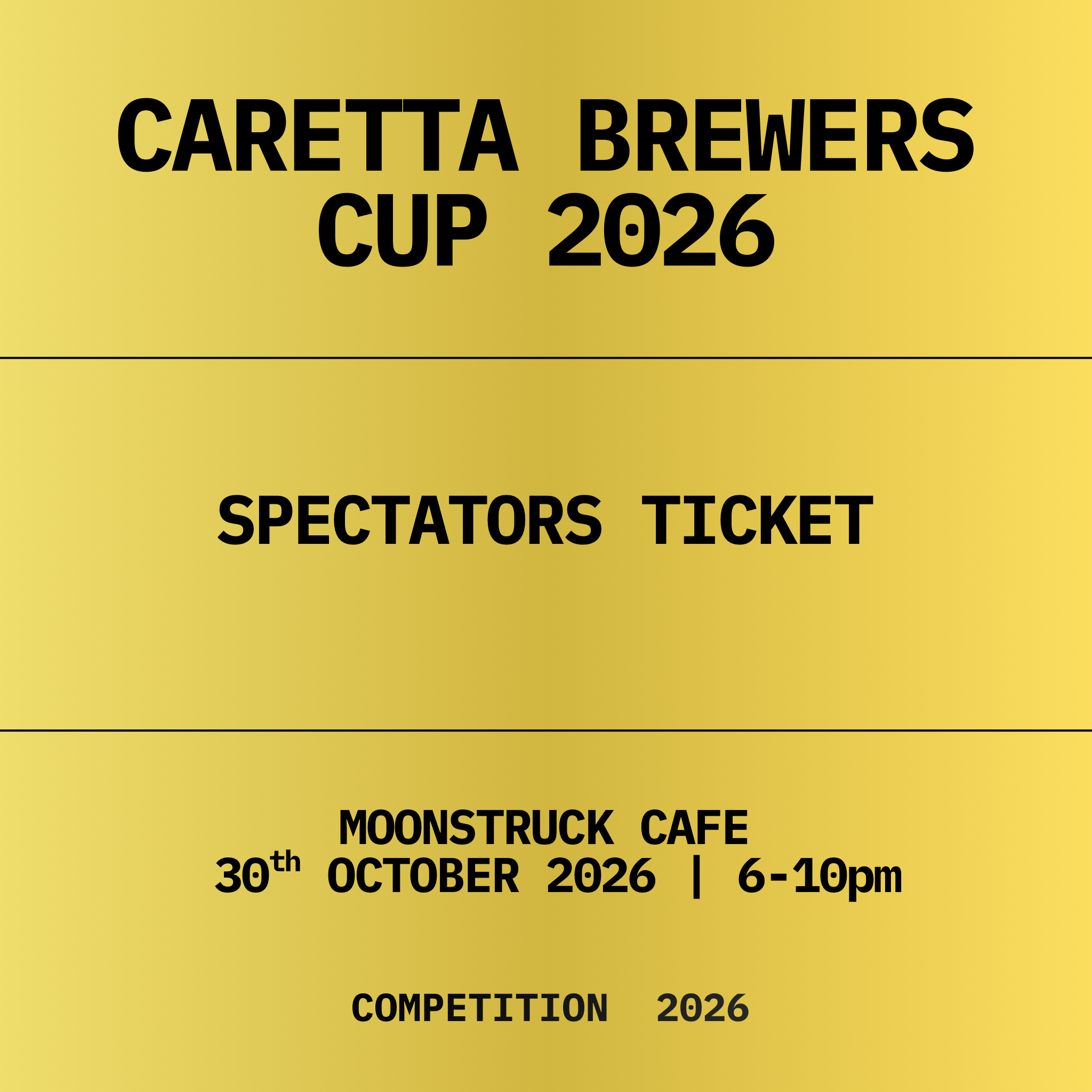 Caretta Brewers Cup 2026 | Spectators Tickets