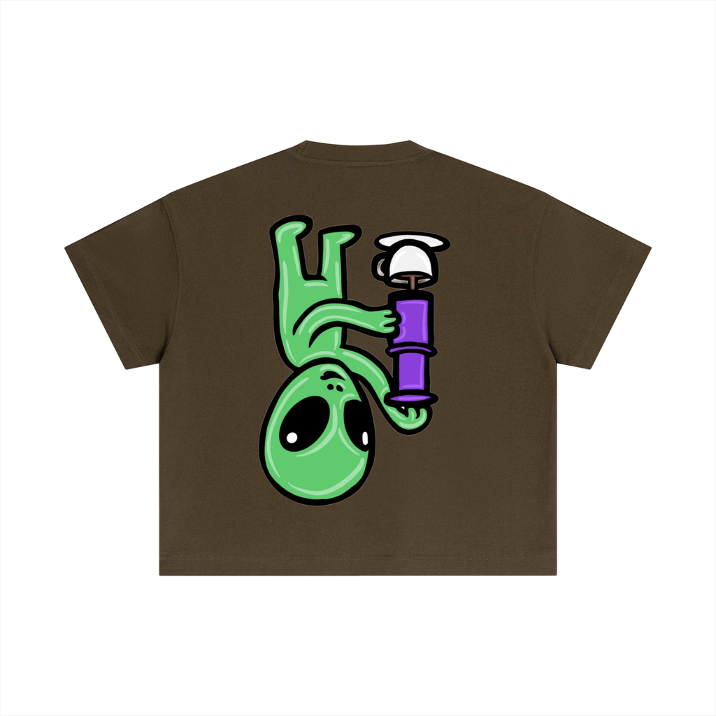 UPSIDE DOWN ALIEN BOXY T-SHIRT