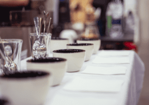 Coffee Cupping table
