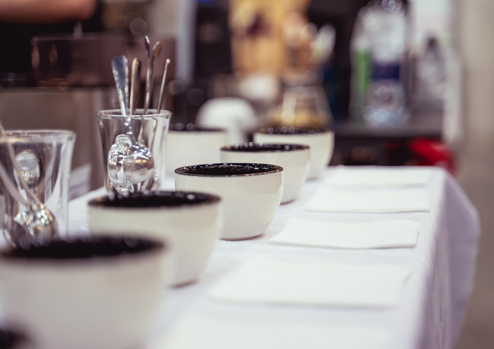 Coffee Cupping table