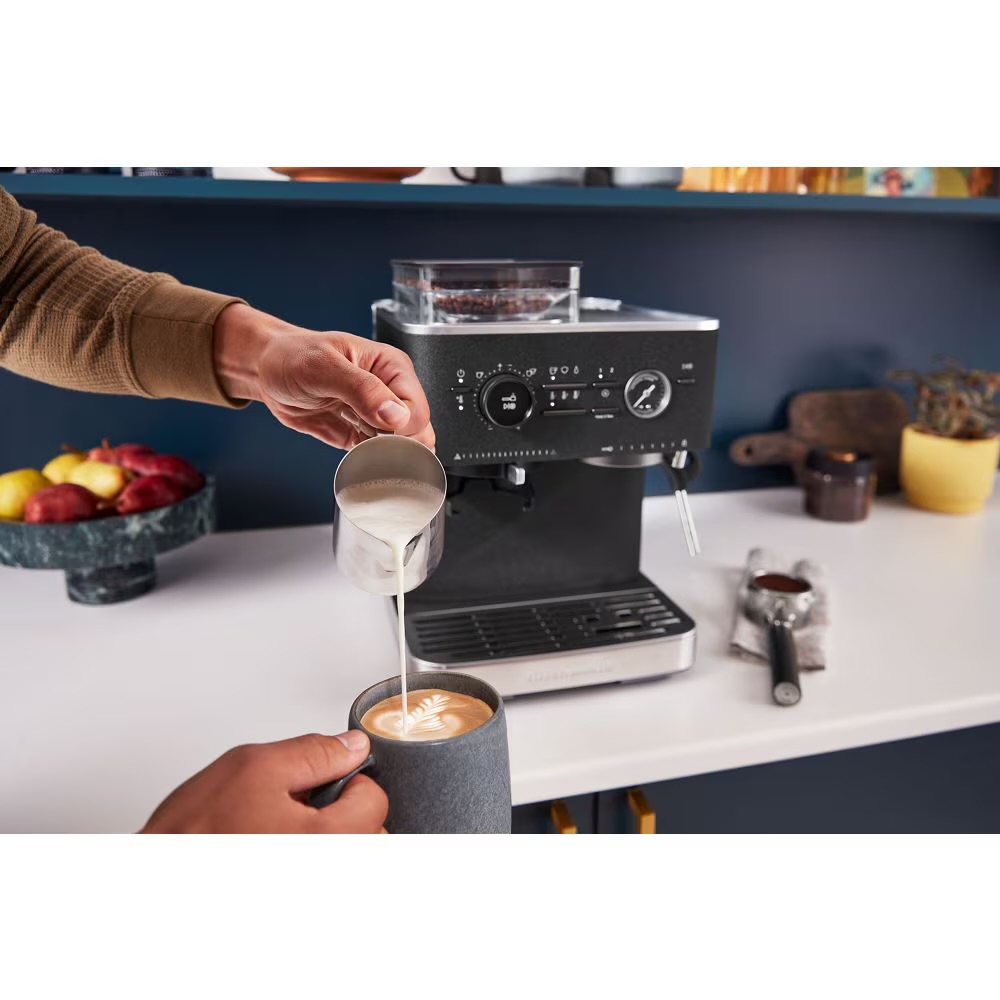Kitchen aid semi automatic espresso machine.