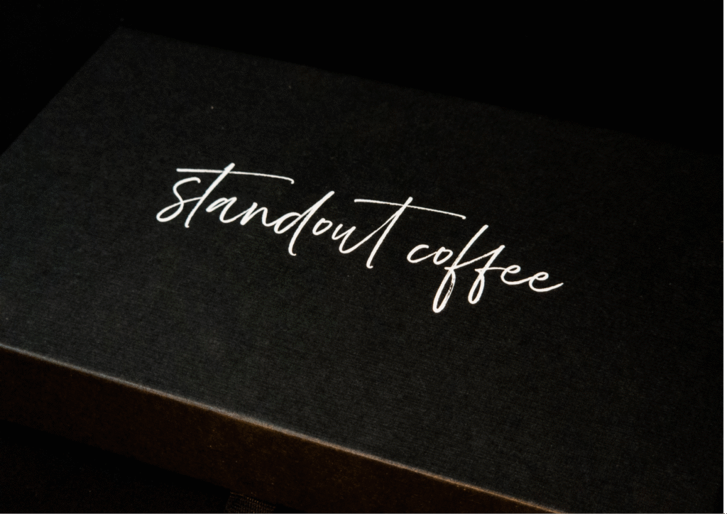 Standout coffee box 